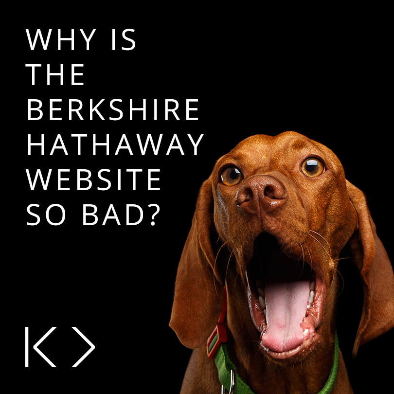 Why is the Berkshire Hathaway website so bad?